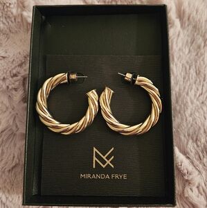 Miranda Frye Naomi Hoop Earrings Gold